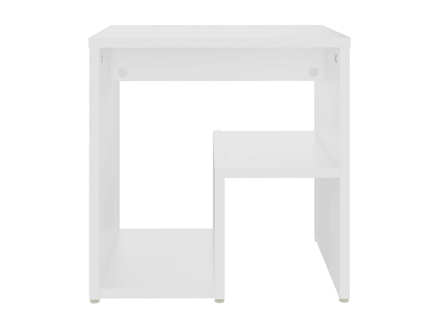 2er-Set Nachttische Nachtschrank Weiß 40x30x40 cm Holzwerkstoff -RN40859