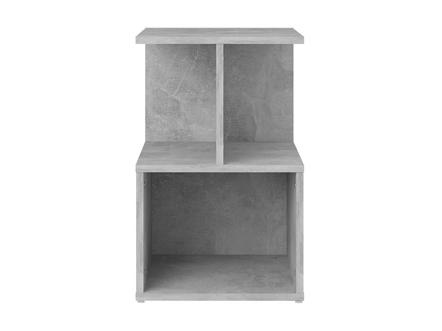 Nachttisch Betongrau Nachtschrank 35x35x55 cm Holzwerkstoff -RN10226