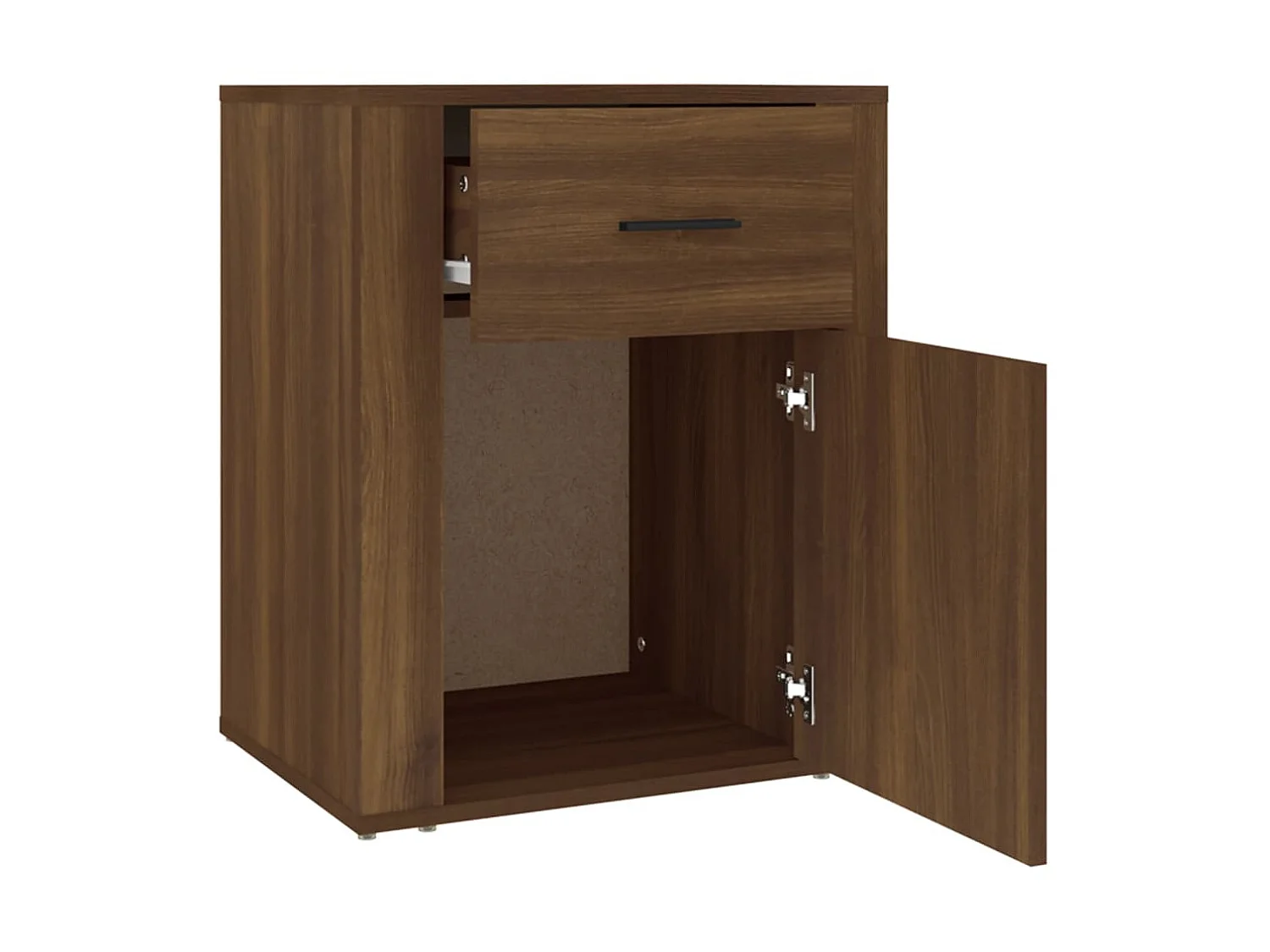 Nachttisch Nachtschrank Braun Eichen-Optik 50x36x60 cm Holzwerkstoff -RN13169