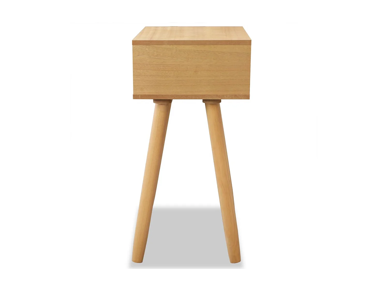 2er-Set Nachttisch Nachtschränke Kiefernholz Massiv 40 x 30 x 61 cm Braun -RN71317