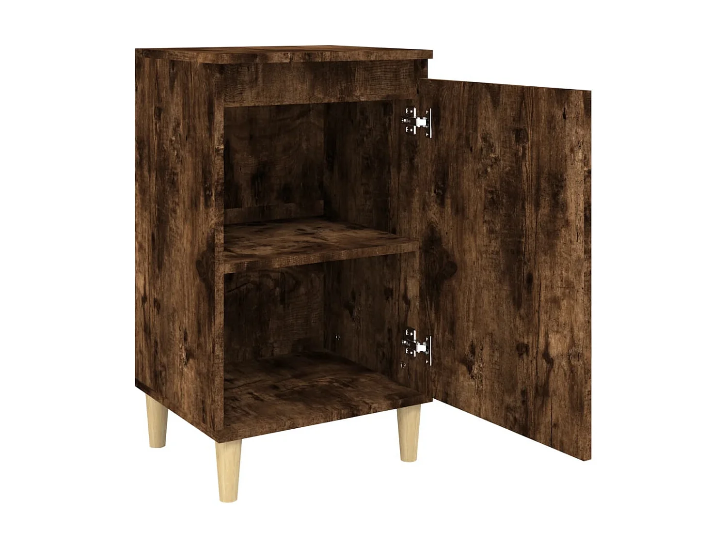2er-Set Nachttische Nachtschrank Räuchereiche 40x35x70 cm Holzwerkstoff -RN67514