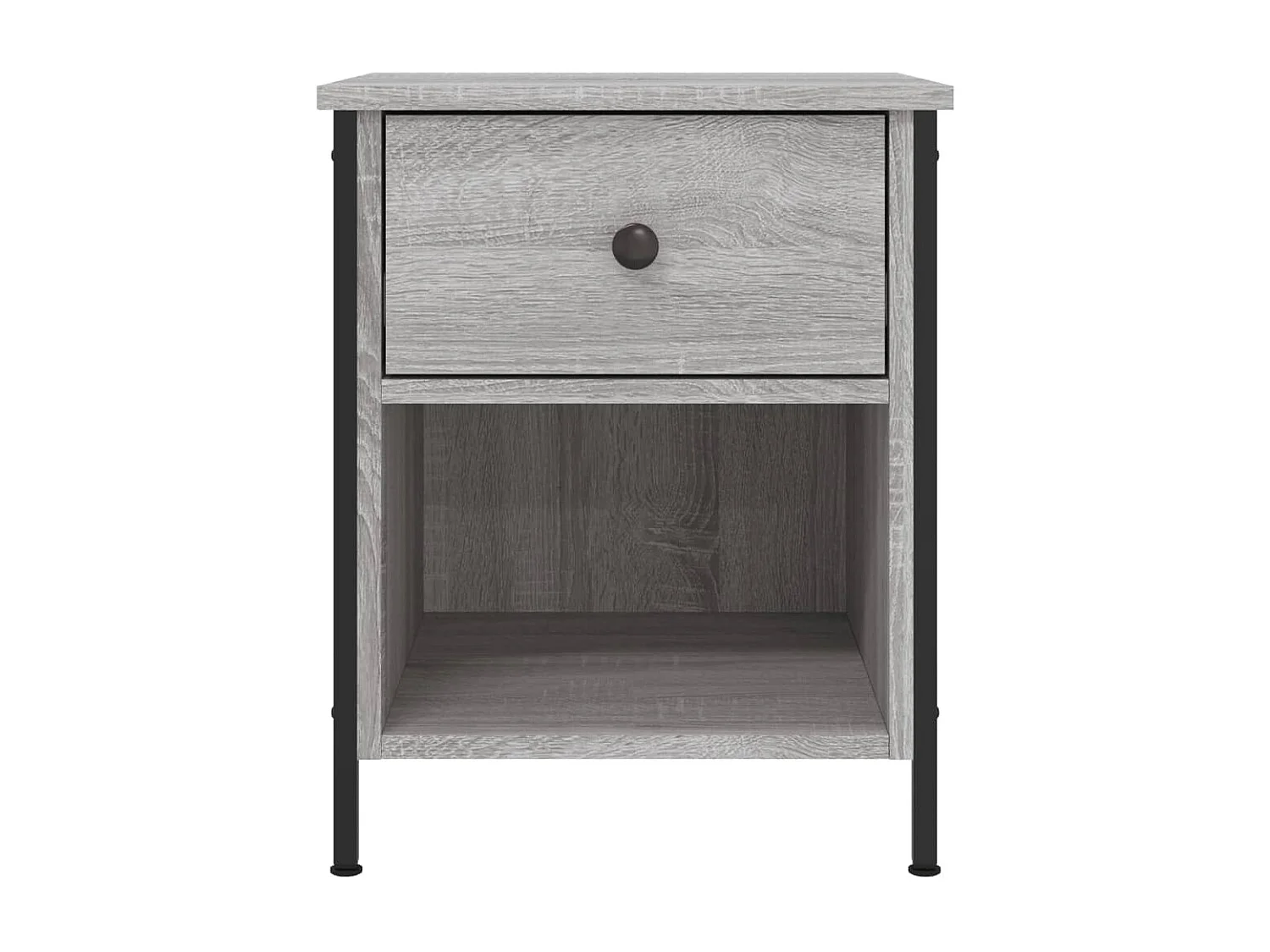 2er-Set Nachttische Nachtschrank Grau Sonoma 40x42x50 cm Holzwerkstoff -RN71168