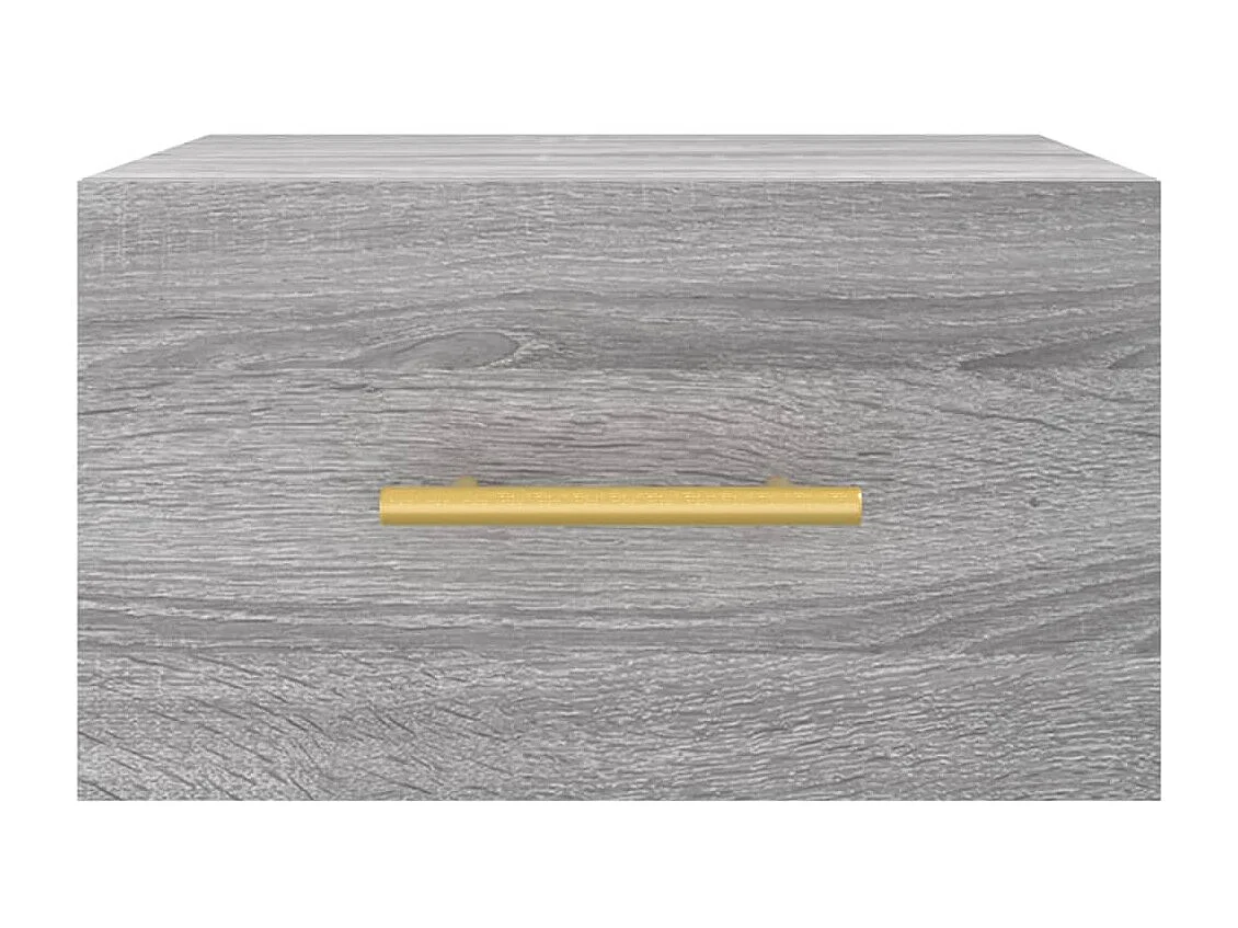 2er-Set Wand-Nachttische Nachtschrank Grau Sonoma 35x35x20 cm -RN26625