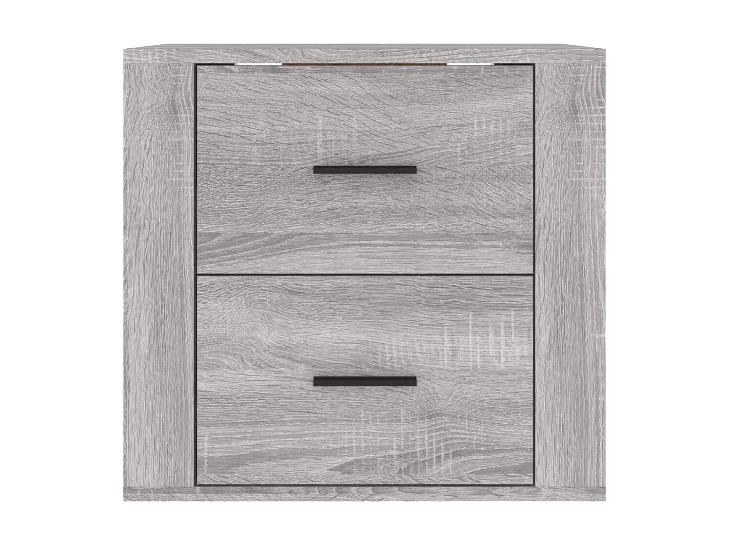 Wand-Nachttisch Grau Nachtschrank Sonoma 50x36x47 cm -RN31520