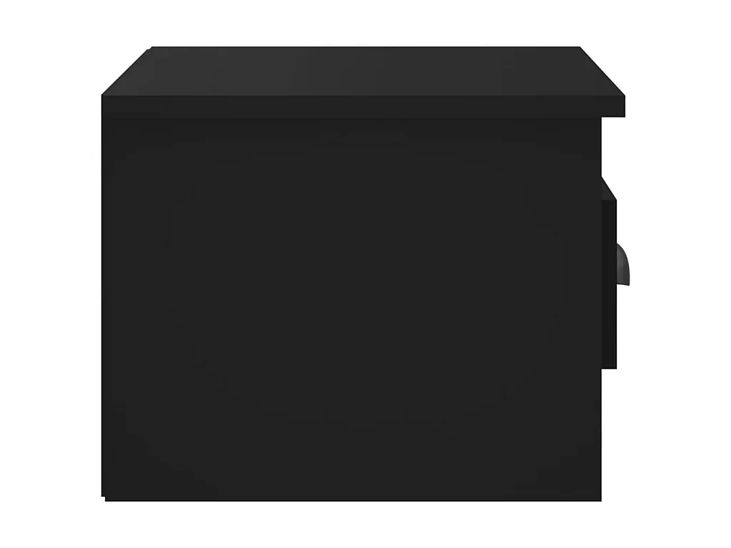 Wand-Nachttisch Nachtschrank Schwarz 41,5x36x28 cm -RN18305