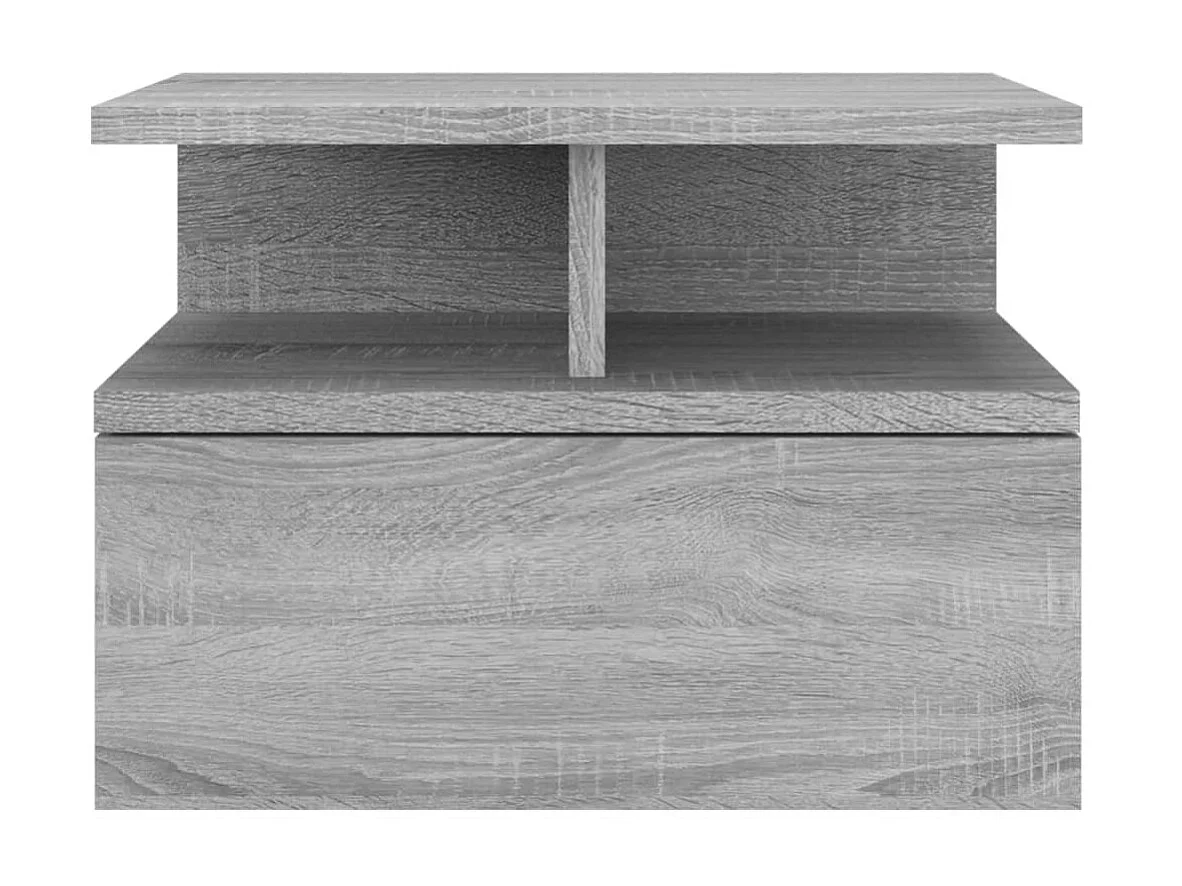 Nachttisch Nachtschrank Hängend Grau Sonoma 40x31x27 cm Holzwerkstoff -RN28660