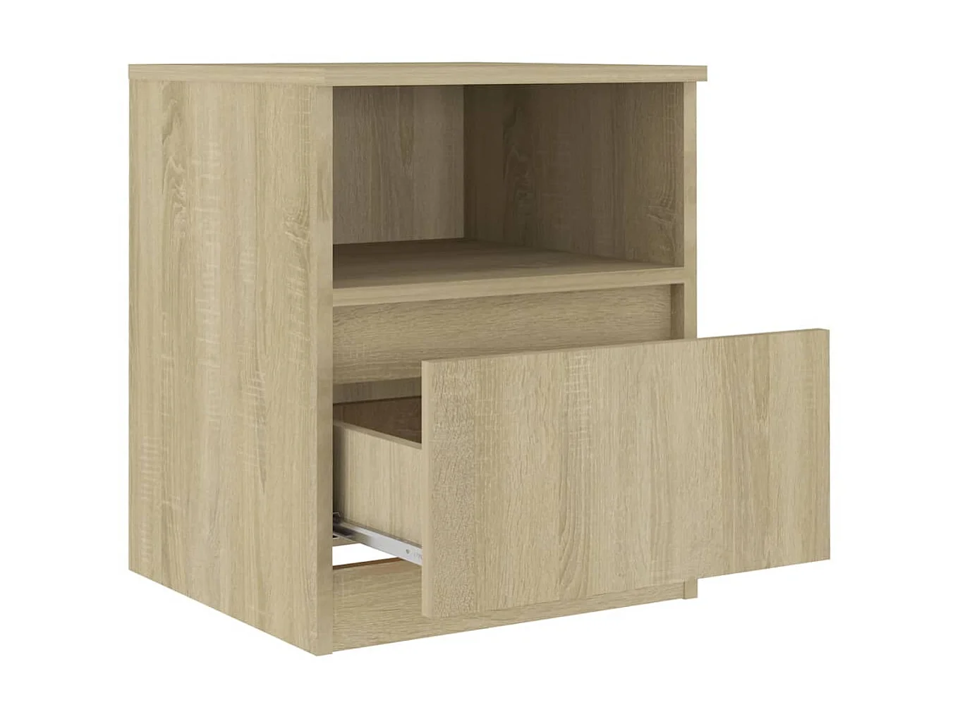 2er-Set Nachttische Nachtschrank Sonoma-Eiche 40x40x50 cm Holzwerkstoff -RN59739
