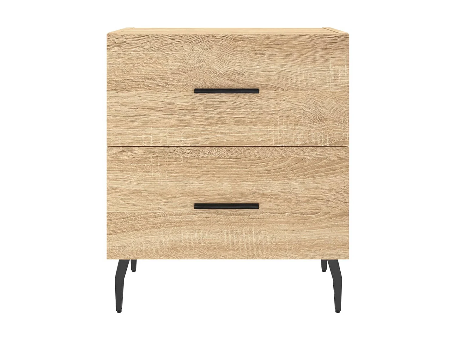2er-Set Nachttische Nachtschrank Sonoma-Eiche 40x35x47,5 cm Holzwerkstoff -RN38692