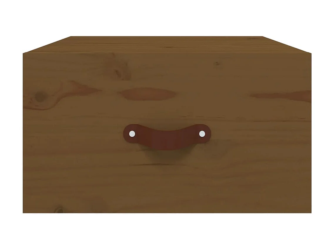 Wand-Nachttisch Nachtschrank Honigbraun 40x29,5x22 cm -RN57333