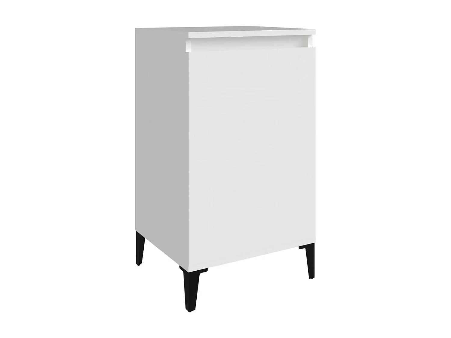 Nachttisch Nachtschrank Hochglanz-Weiß 40x35x70 cm Holzwerkstoff -RN79606