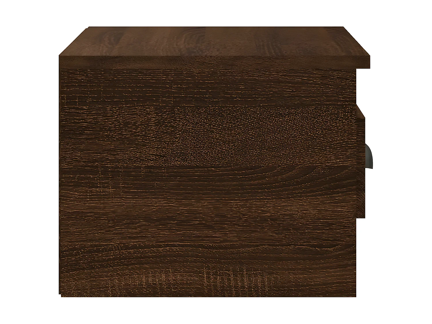 Wand-Nachttisch Nachtschrank Braun Eichen-Optik 41,5x36x28 cm -RN94936