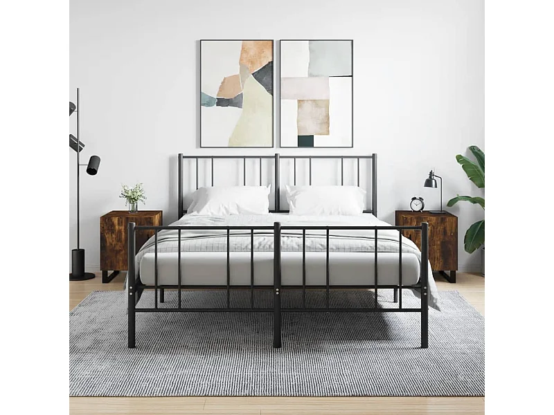 2er-Set Nachttische Nachtschrank Räuchereiche 40x40x50 cm Holzwerkstoff -RN55715