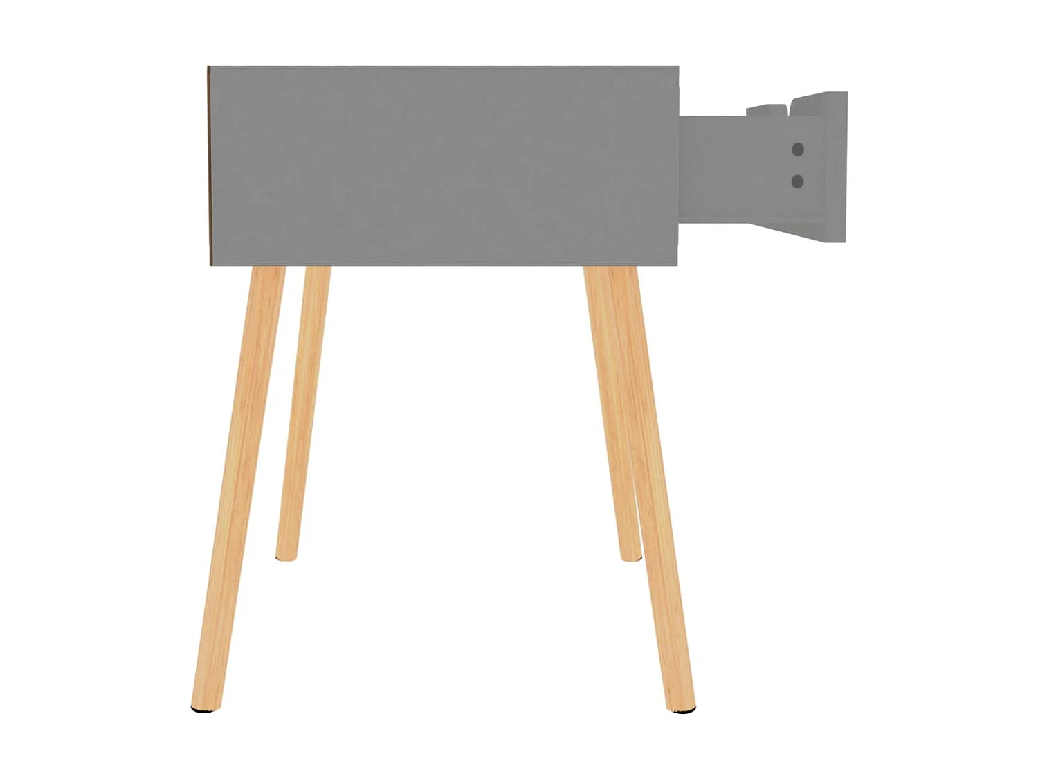 2er-Set Nachttische Nachtschrank Grau 40x40x56 cm Holzwerkstoff -RN52720