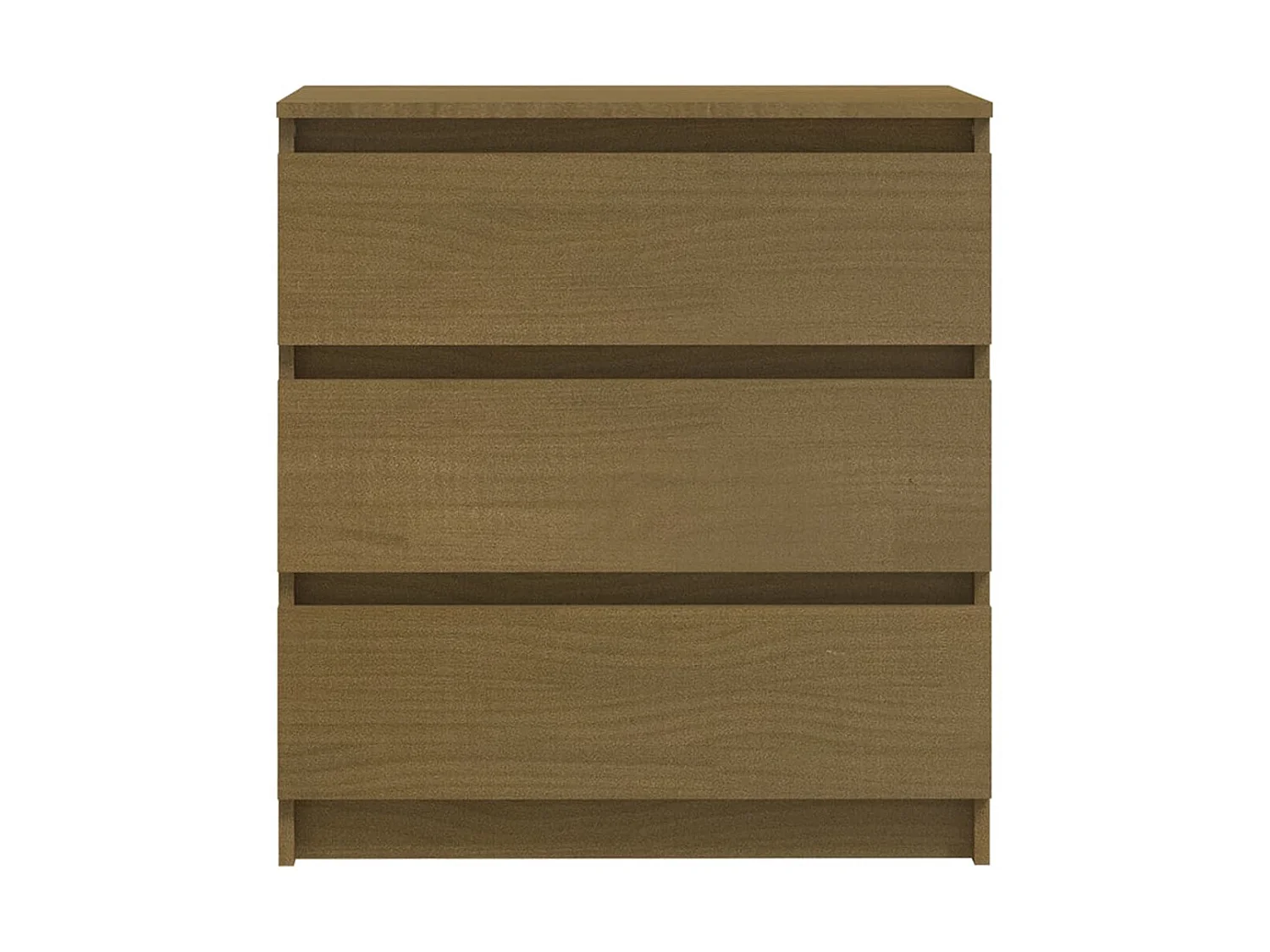 Nachttische Nachtschrank Honigbraun 60x36x64 cm Massivholz Kiefer -RN48538