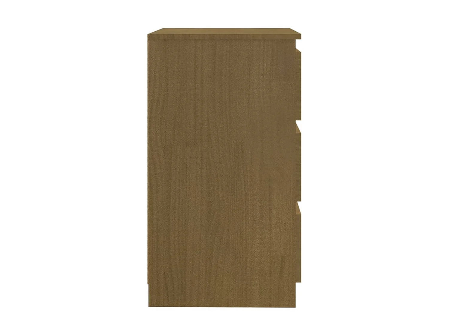 Nachttische Nachtschrank Honigbraun 60x36x64 cm Massivholz Kiefer -RN48538