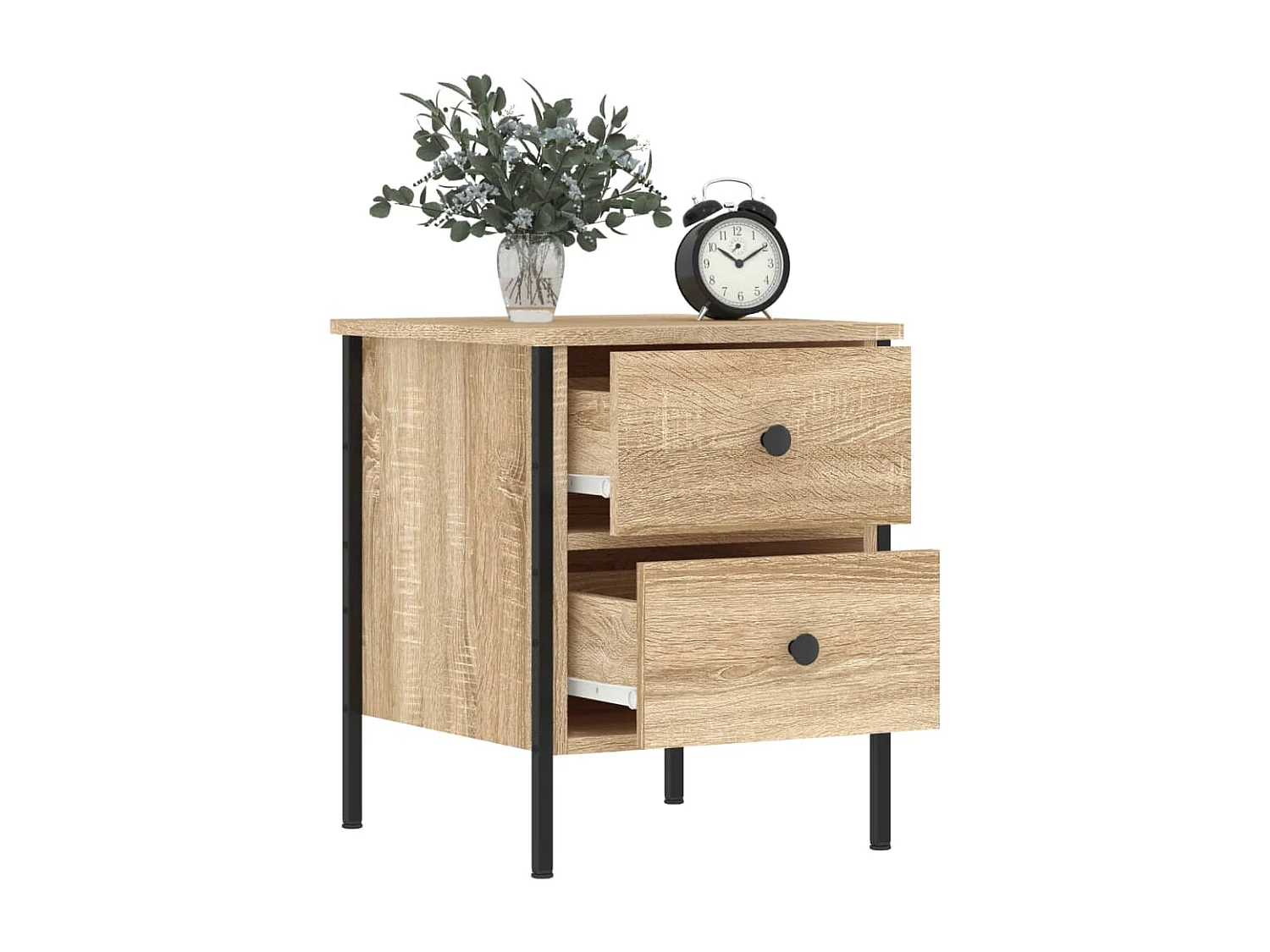 Nachttisch Nachtschrank Sonoma-Eiche 40x42x50 cm Holzwerkstoff -RN45018