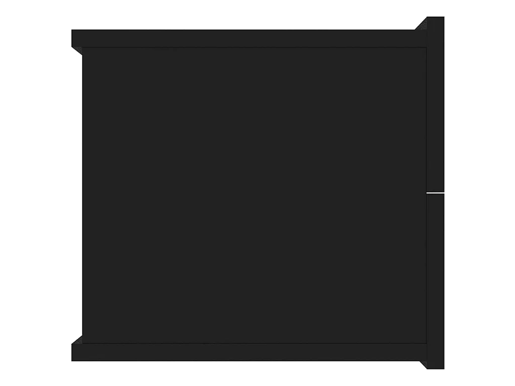 2er-Set Nachttische Nachtschrank Schwarz 40x30x30 cm Holzwerkstoff -RN84370