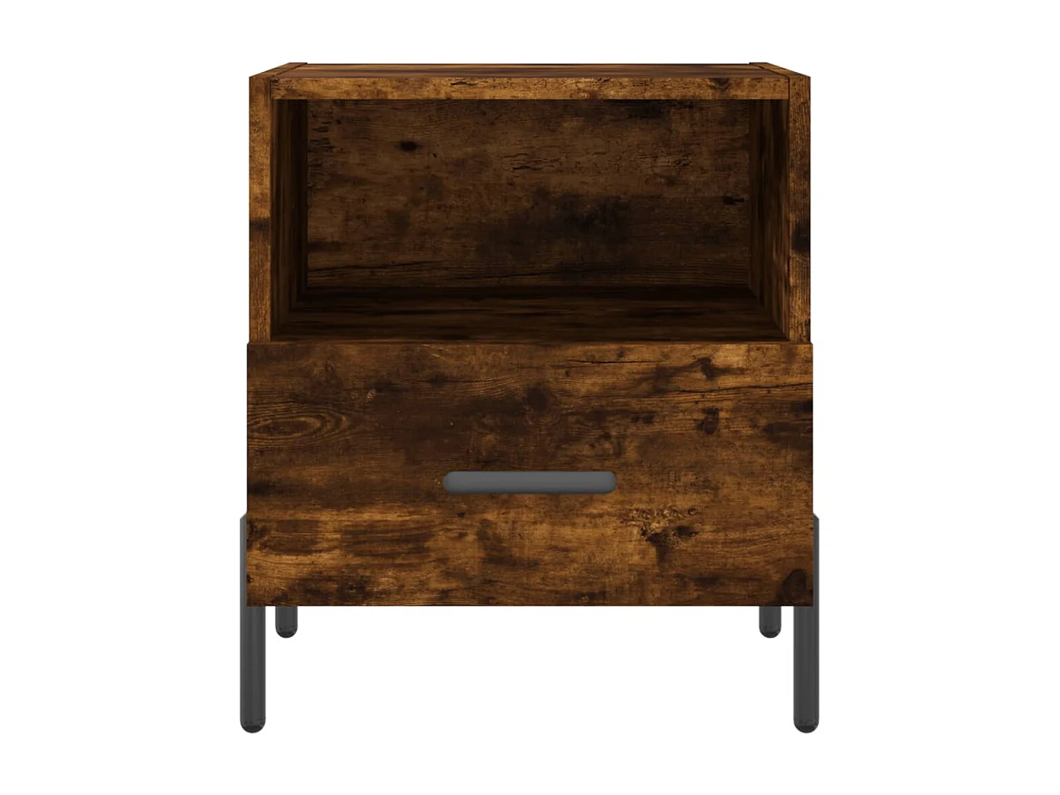 2er-Set Nachttische Nachtschrank Räuchereiche 40x35x47,5 cm Holzwerkstoff -RN38117