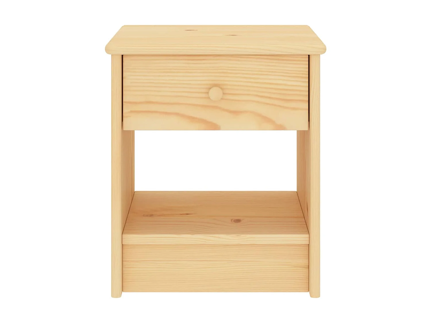 Nachttisch Nachtschrank Natur 35x30x40 cm Massivholz Kiefer -RN52694