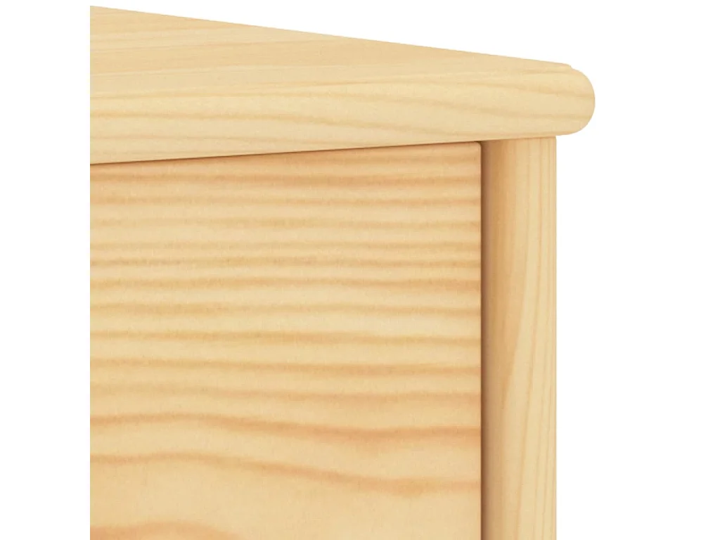 Nachttisch Nachtschrank Natur 35x30x40 cm Massivholz Kiefer -RN52694