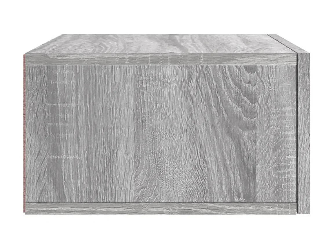 Wand-Nachttisch Grau Nachtschrank Sonoma 35x35x20 cm -RN77454