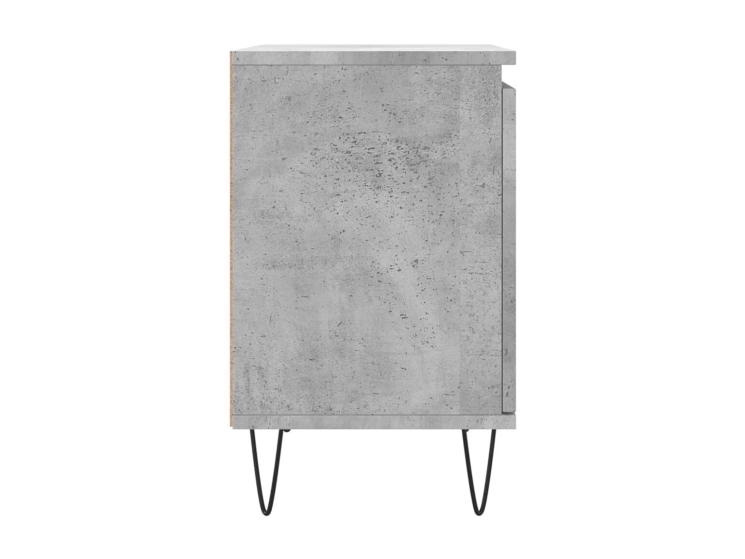 2er-Set Nachttische Nachtschrank Betongrau 40x30x50 cm Holzwerkstoff -RN22458