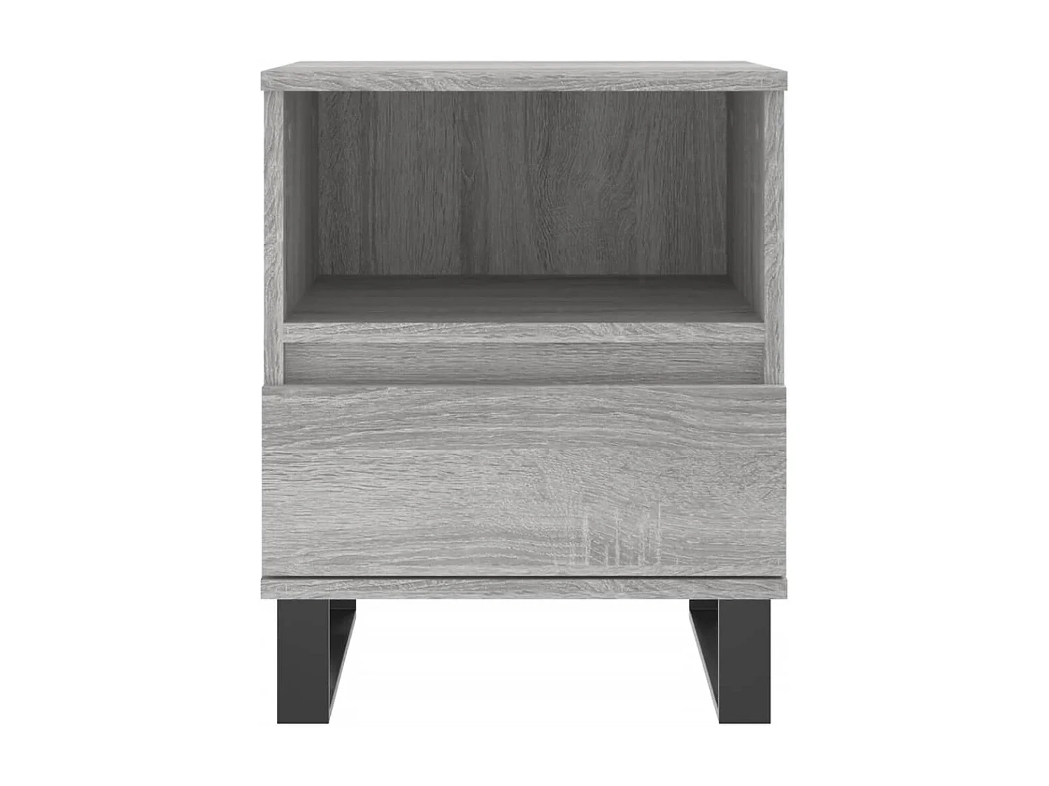 2er-Set Nachttische Nachtschrank Grau Sonoma 40x35x50 cm Holzwerkstoff -RN85176