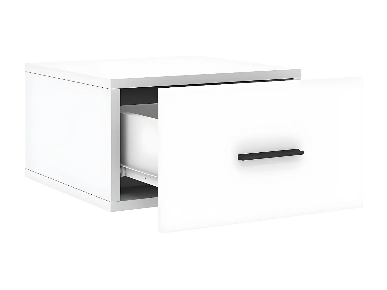 Wand-Nachttisch Nachtschrank Weiß 35x35x20 cm -RN32869