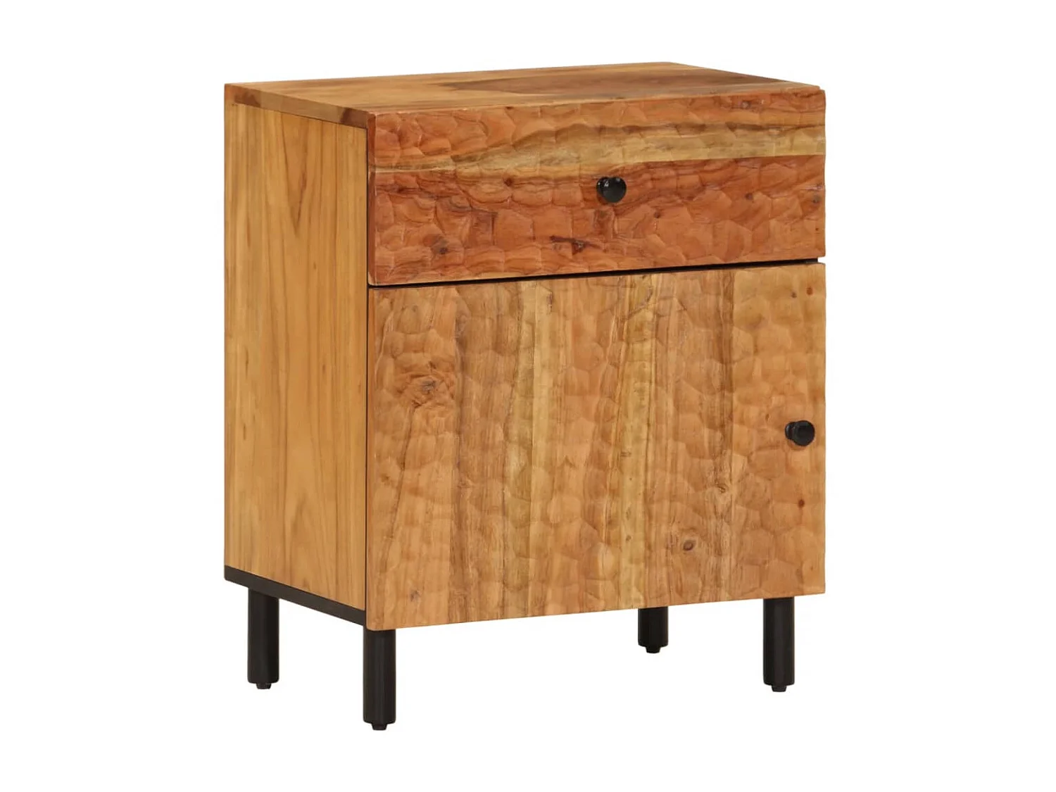 Nachttisch Nachtschrank 50x33x60 cm Massivholz Akazie -RN94177