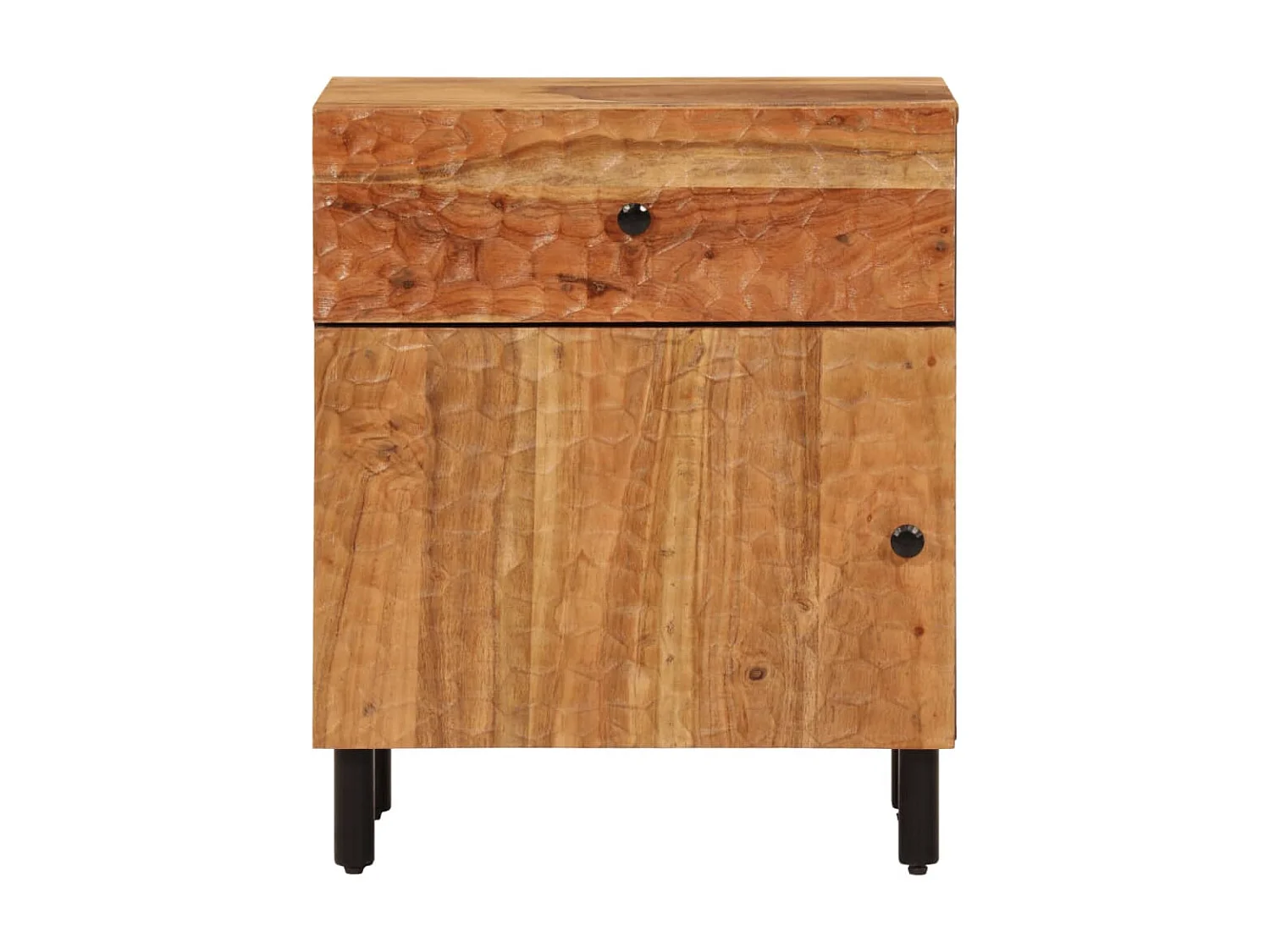 Nachttisch Nachtschrank 50x33x60 cm Massivholz Akazie -RN94177