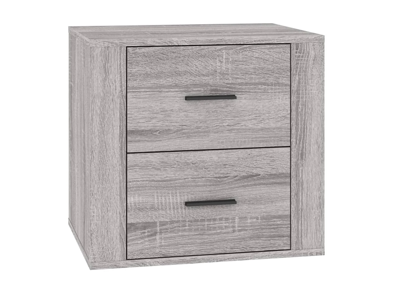 Nachttisch Grau Nachtschrank Sonoma 50x39x47 cm -RN49770