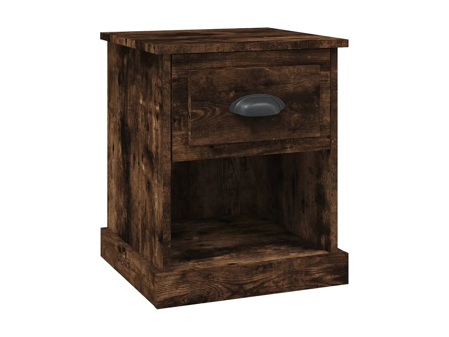 Nachttisch Nachtschrank Räuchereiche 39x39x47,5 cm Holzwerkstoff -RN12333