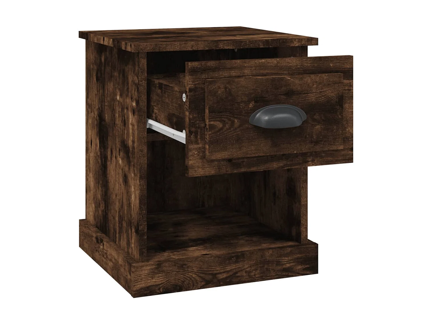 Nachttisch Nachtschrank Räuchereiche 39x39x47,5 cm Holzwerkstoff -RN12333