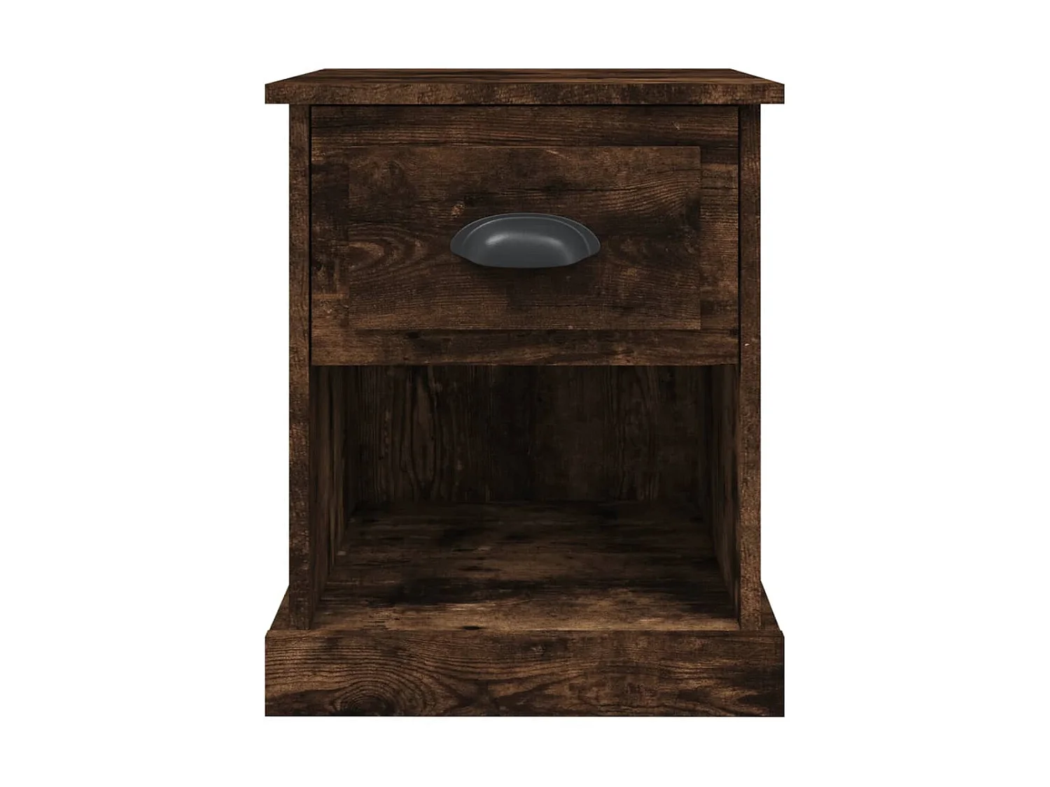 Nachttisch Nachtschrank Räuchereiche 39x39x47,5 cm Holzwerkstoff -RN12333