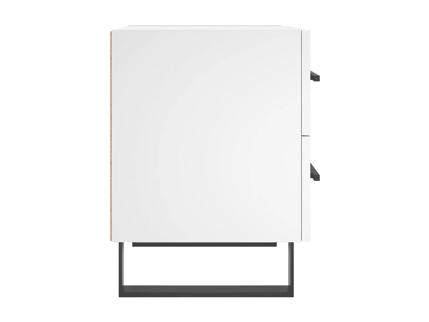 2er-Set Nachttische Nachtschrank Weiß 40x35x47,5 cm Holzwerkstoff -RN72284