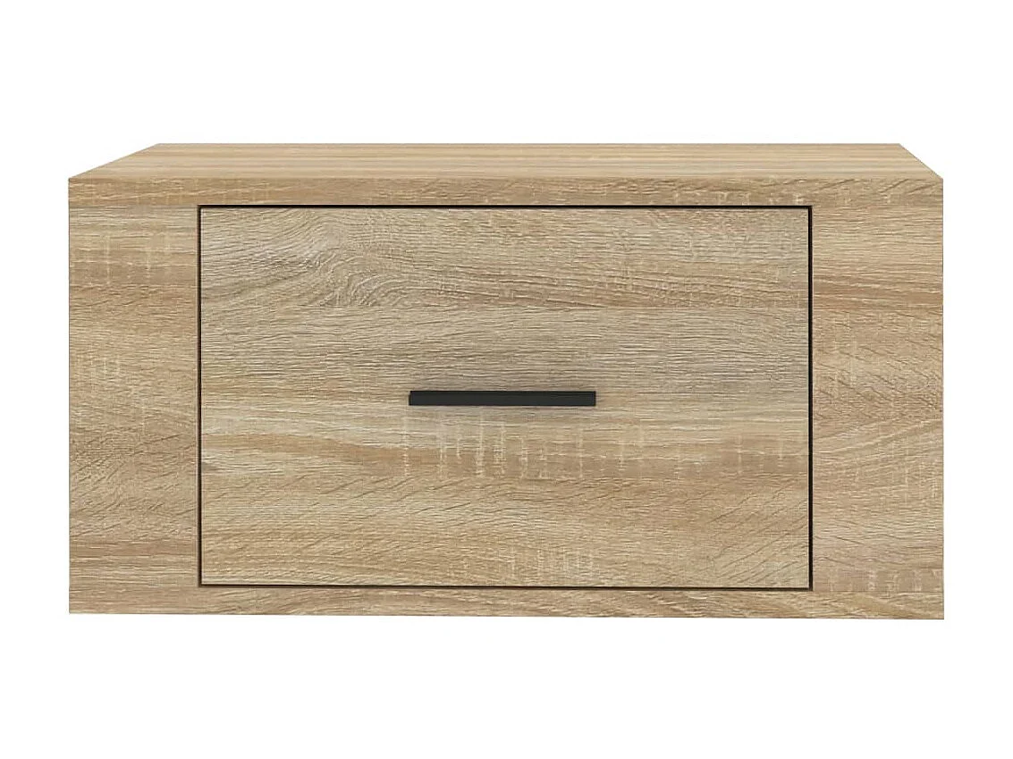 2er-Set Wand-Nachttische Nachtschrank Sonoma-Eiche 50x36x25 cm -RN38373