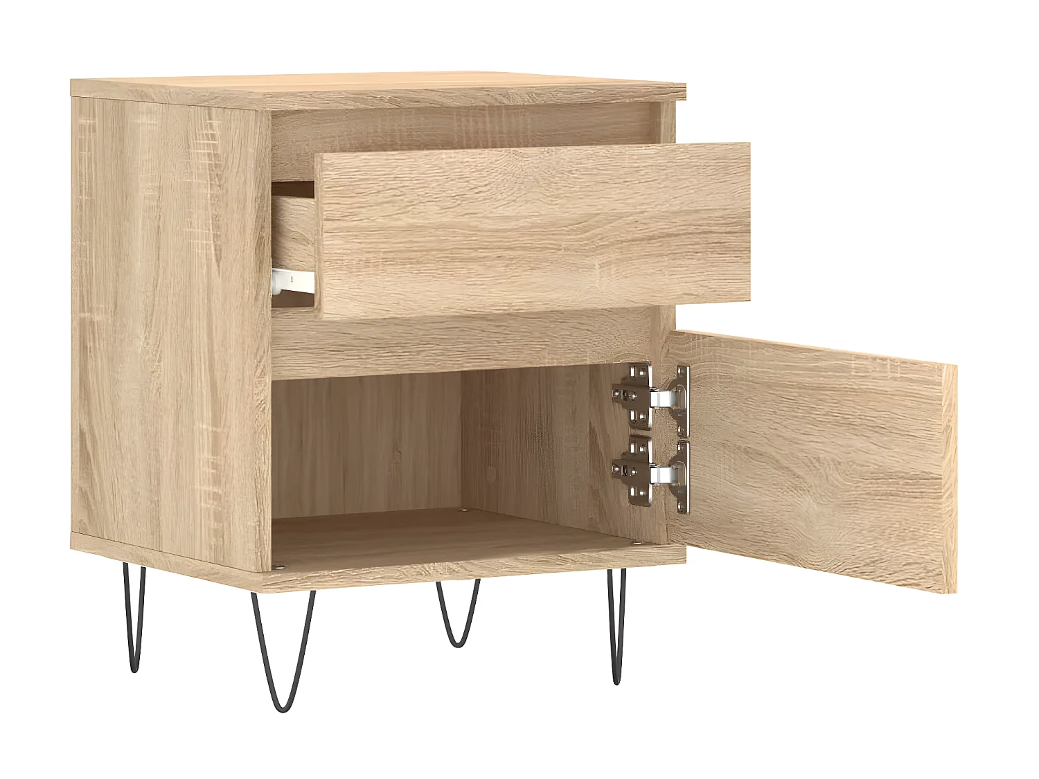 Nachttisch Nachtschrank Sonoma-Eiche 40x35x50 cm Holzwerkstoff -RN31173