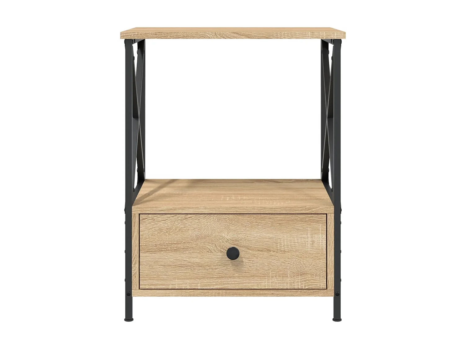 2er-Set Nachttische Nachtschrank Sonoma-Eiche 50x41x65 cm Holzwerkstoff -RN34746