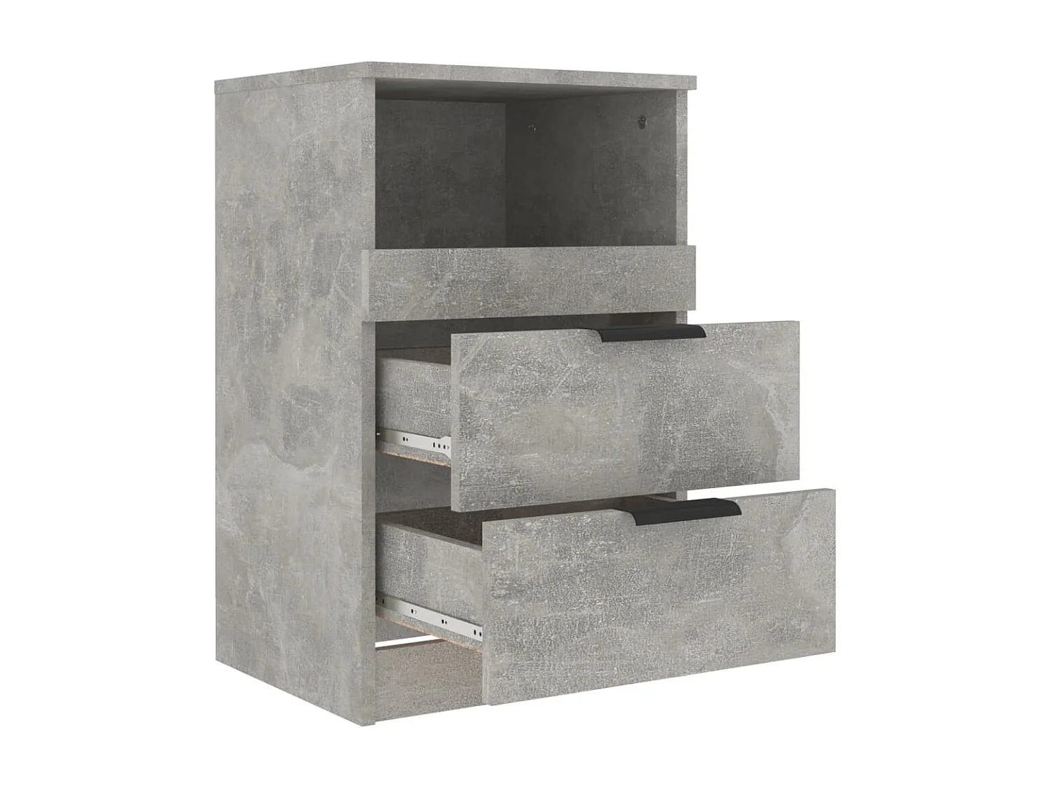 Nachttisch Betongrau Nachtschrank Holzwerkstoff -RN76146