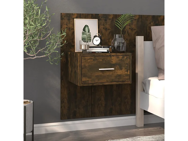 Wand-Nachttisch Nachtschrank Räuchereiche -RN57940