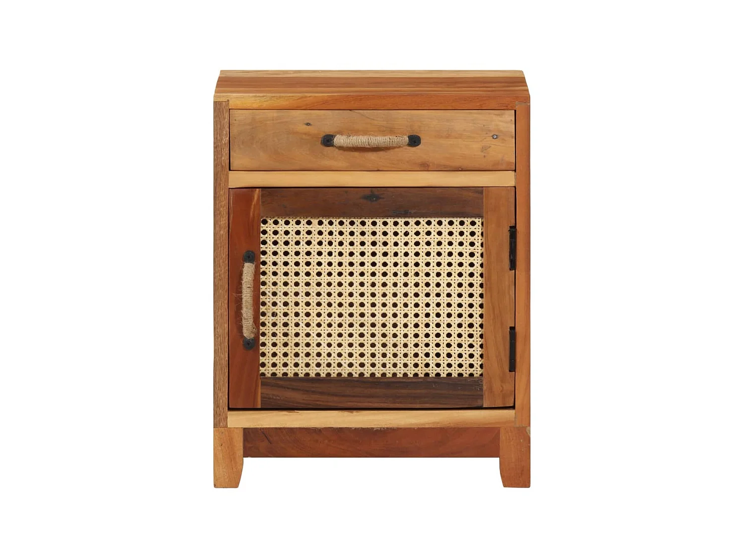 Nachttisch Nachtschrank 40x30x50 cm Altholz Massiv -RN94523