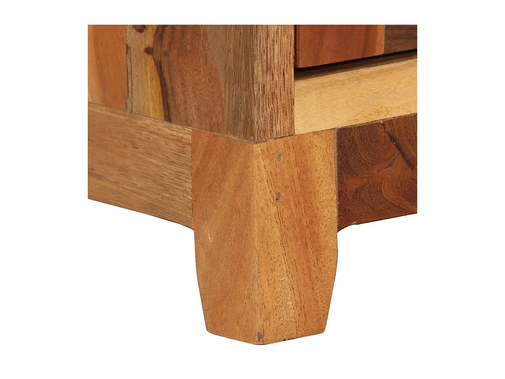 Nachttisch Nachtschrank 40x30x50 cm Altholz Massiv -RN94523