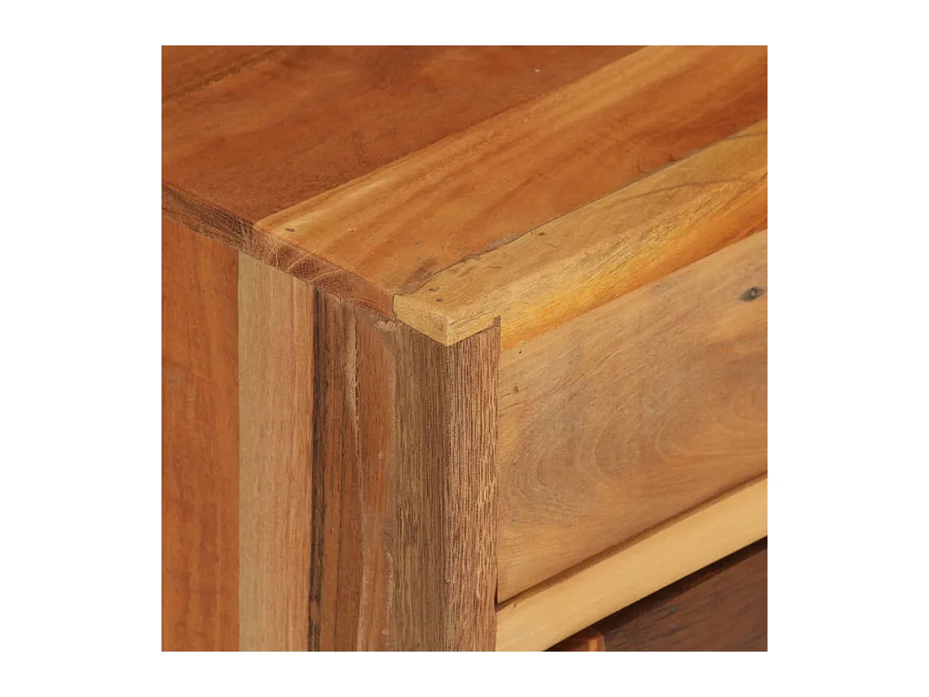 Nachttisch Nachtschrank 40x30x50 cm Altholz Massiv -RN94523