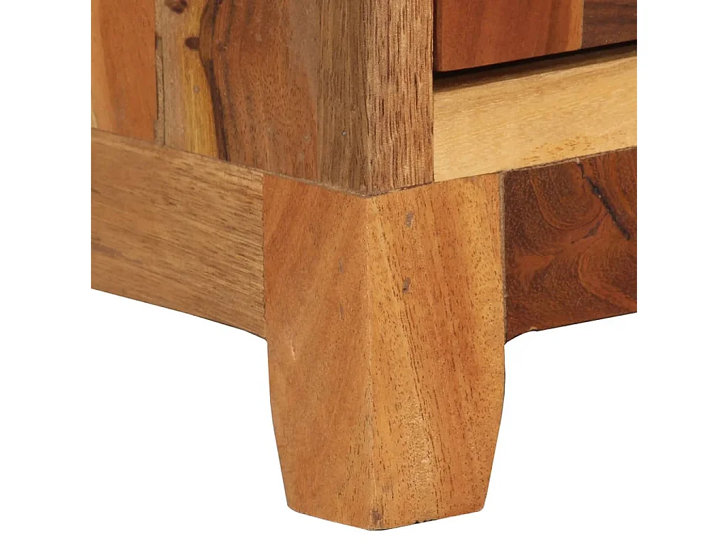 Nachttisch Nachtschrank 40x30x50 cm Altholz Massiv -RN94523