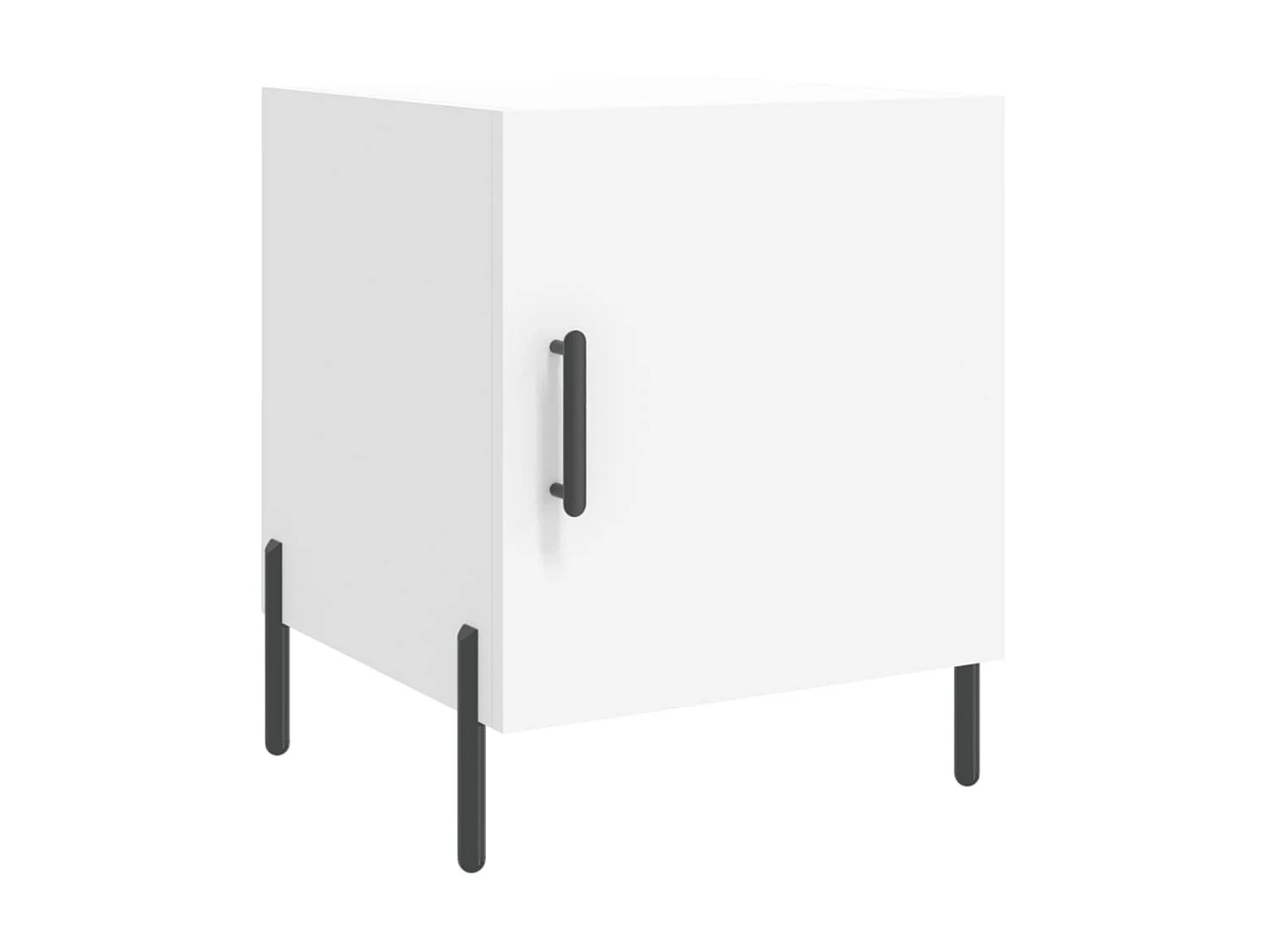 Nachttisch Nachtschrank Weiß 40x40x50 cm Holzwerkstoff -RN48428