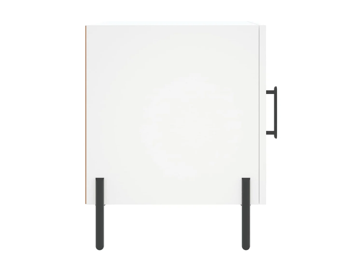 Nachttisch Nachtschrank Weiß 40x40x50 cm Holzwerkstoff -RN48428