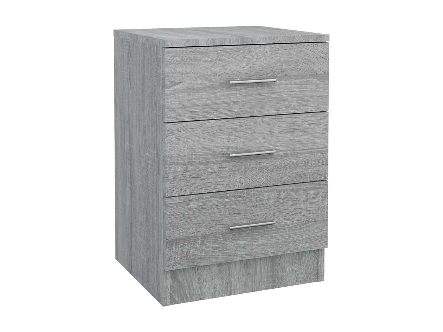 Nachttisch Grau Nachtschrank Sonoma 38x35x56 cm Holzwerkstoff -RN71292