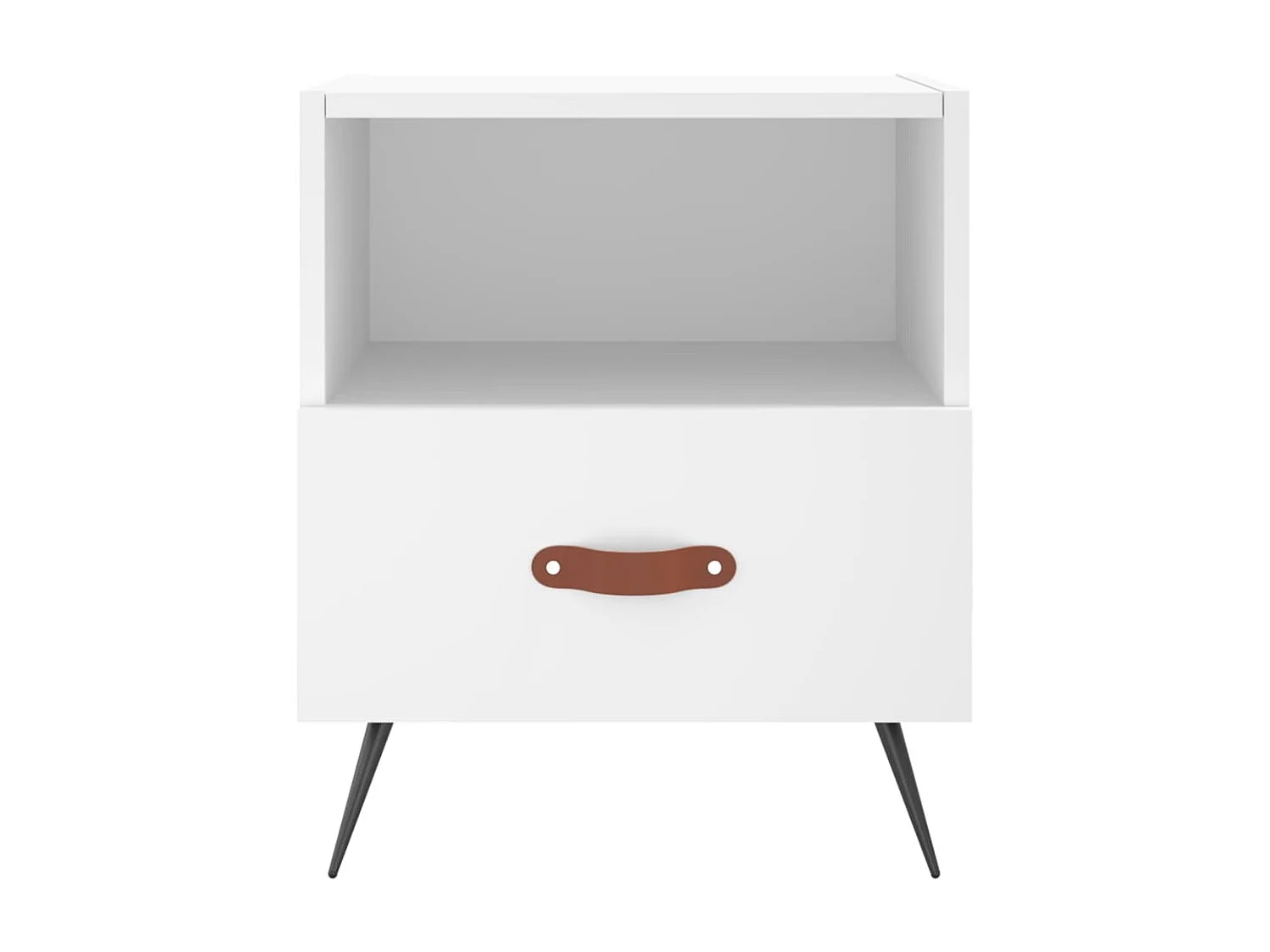 Nachttisch Nachtschrank Weiß 40x35x47,5 cm Holzwerkstoff -RN78802