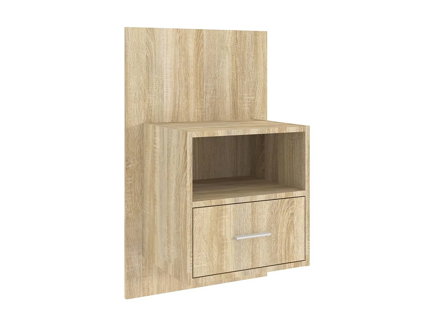 2er-Set Wand-Nachttische Nachtschrank Sonoma-Eiche -RN27801