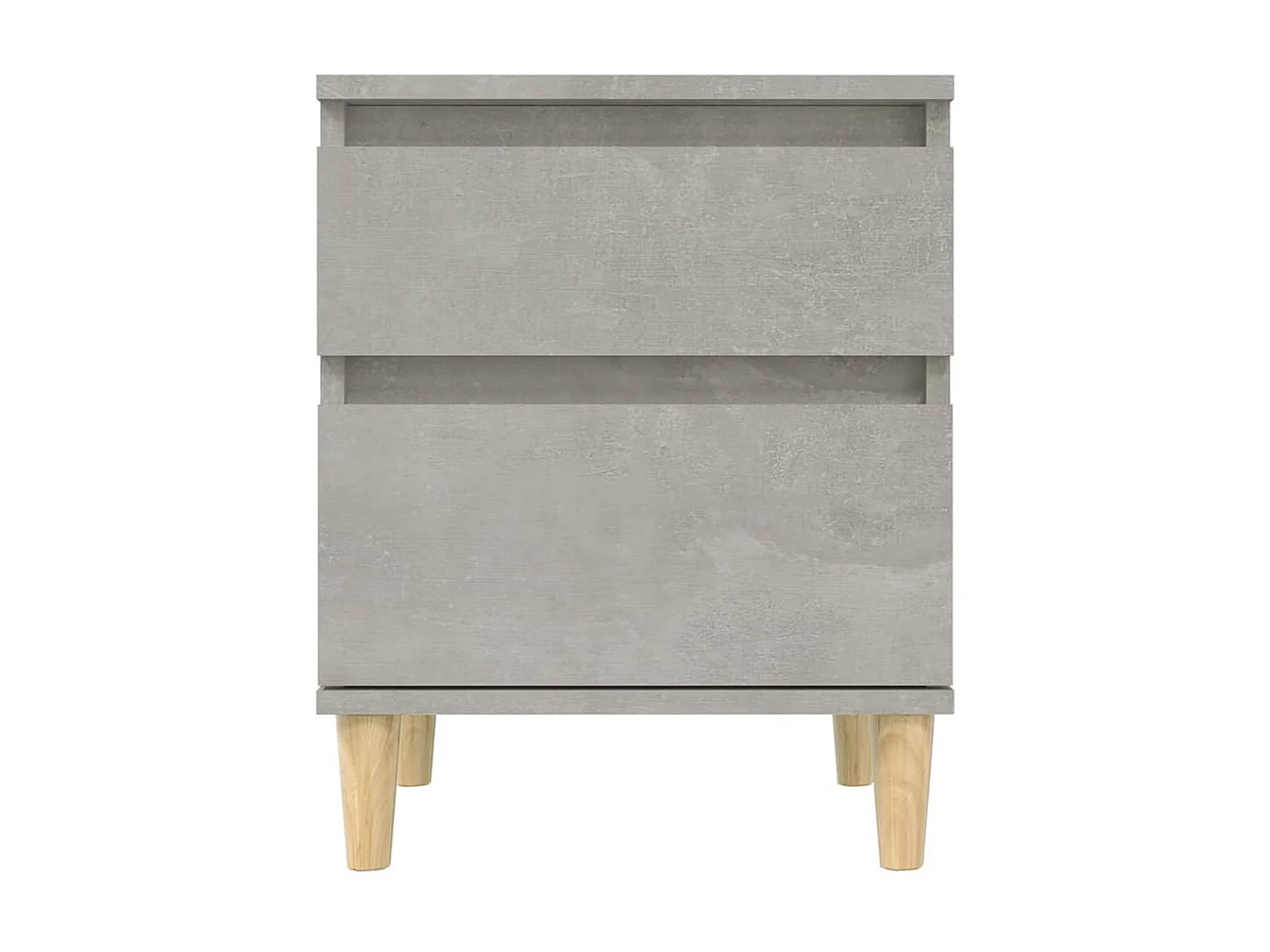 2er-Set Nachttische Nachtschrank Betongrau 40x35x50 cm -RN99375